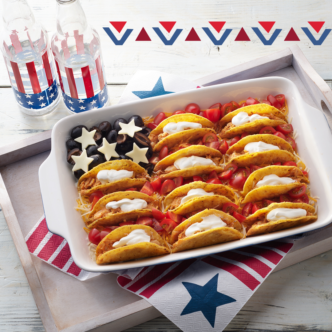 Fourth of July Mini Tacos